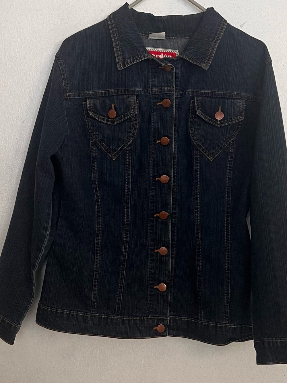 Vintage 80s/90s Chardón Paris
Denim Jacket - Size S - Made in
USA - Dark Blue